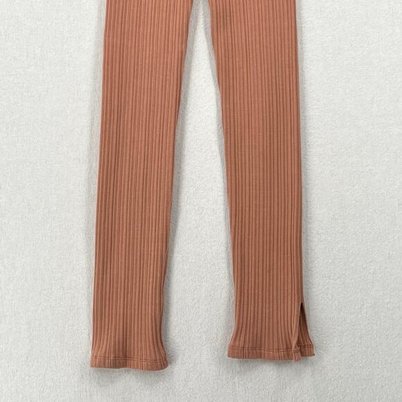 SONG OF STYLE Emmy Ribbed pant Women XXS Pink Peach Pull On Sweater Knit Stretch - Picture 7 of 16
